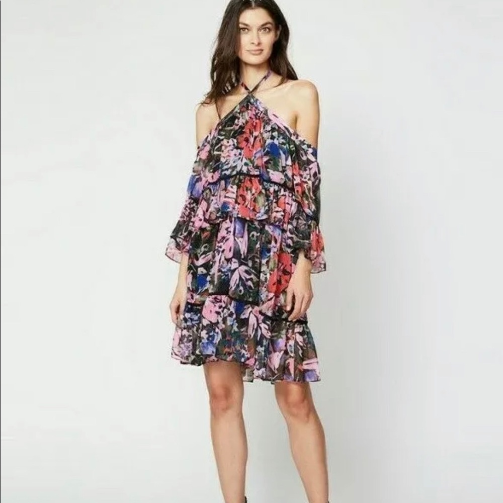 RACHEL ROY Printed Silk Dress NWT